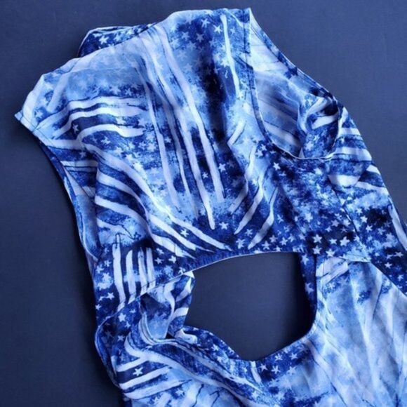 NWT Jessica Simpson Patriotic Tank Blouse - Picture 7 of 8